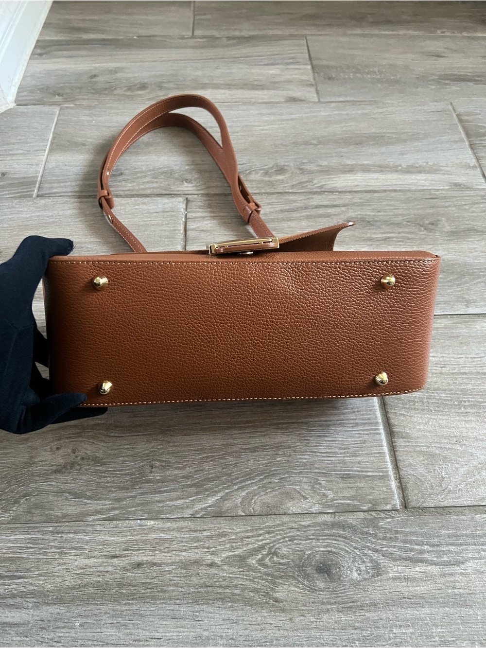 Lilium Firenze Genuine Leather Brown Suede Shoulder bag - Picture 9 of 17